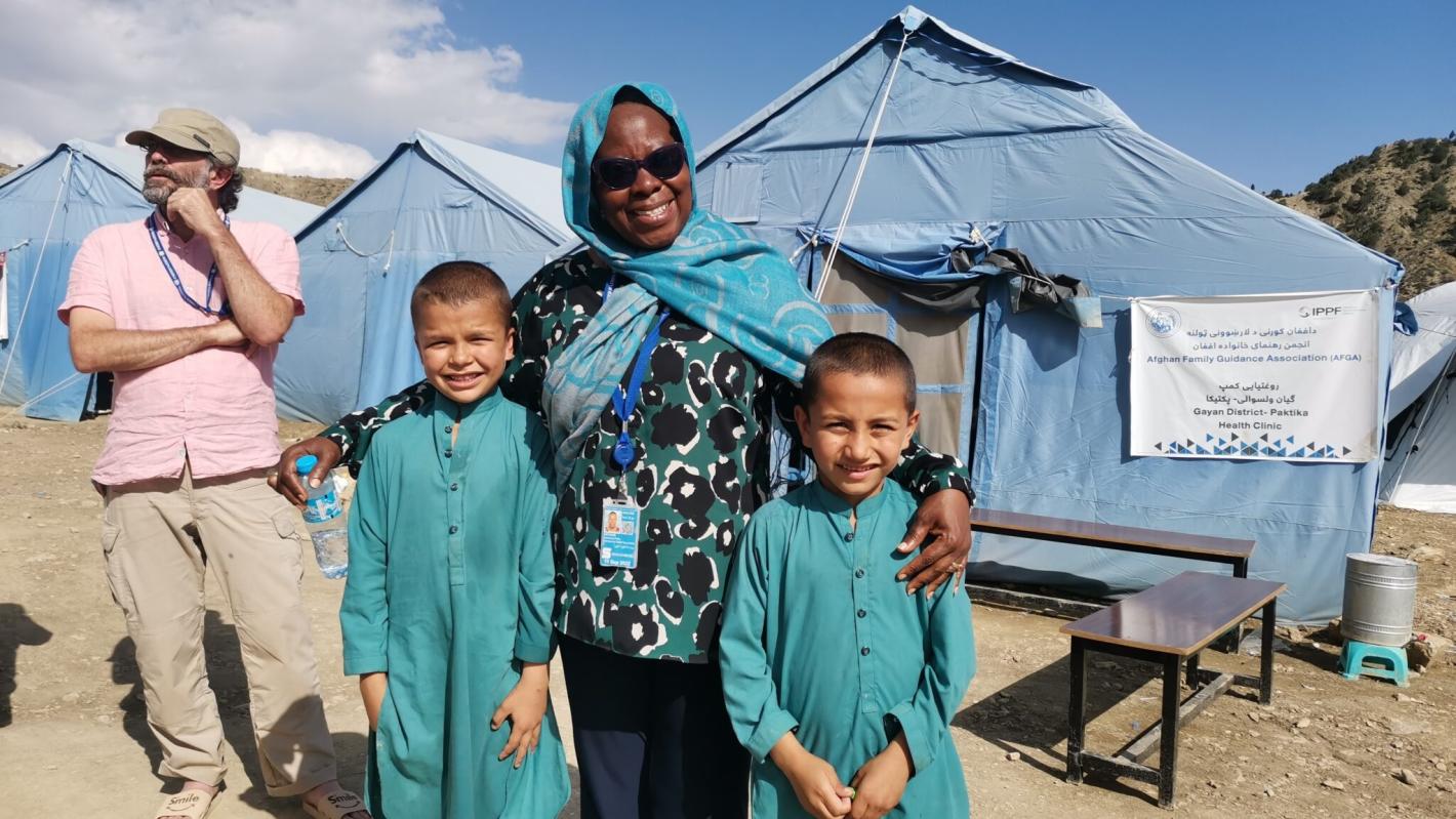 Ruth Nana Friba Arthur on mission responding to earthquake in Afghanistan, August 2022