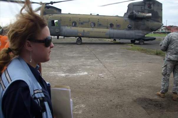 UNDAC Member, Natalia at her first mission. Floods – Panama, November 2008
