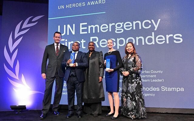 UNDAC team received the UN Heros Award in 2024
